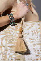 Golden Botanica Jute Tote