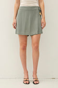 Linen Wrap Skort