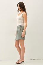 Linen Wrap Skort