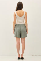 Linen Wrap Skort