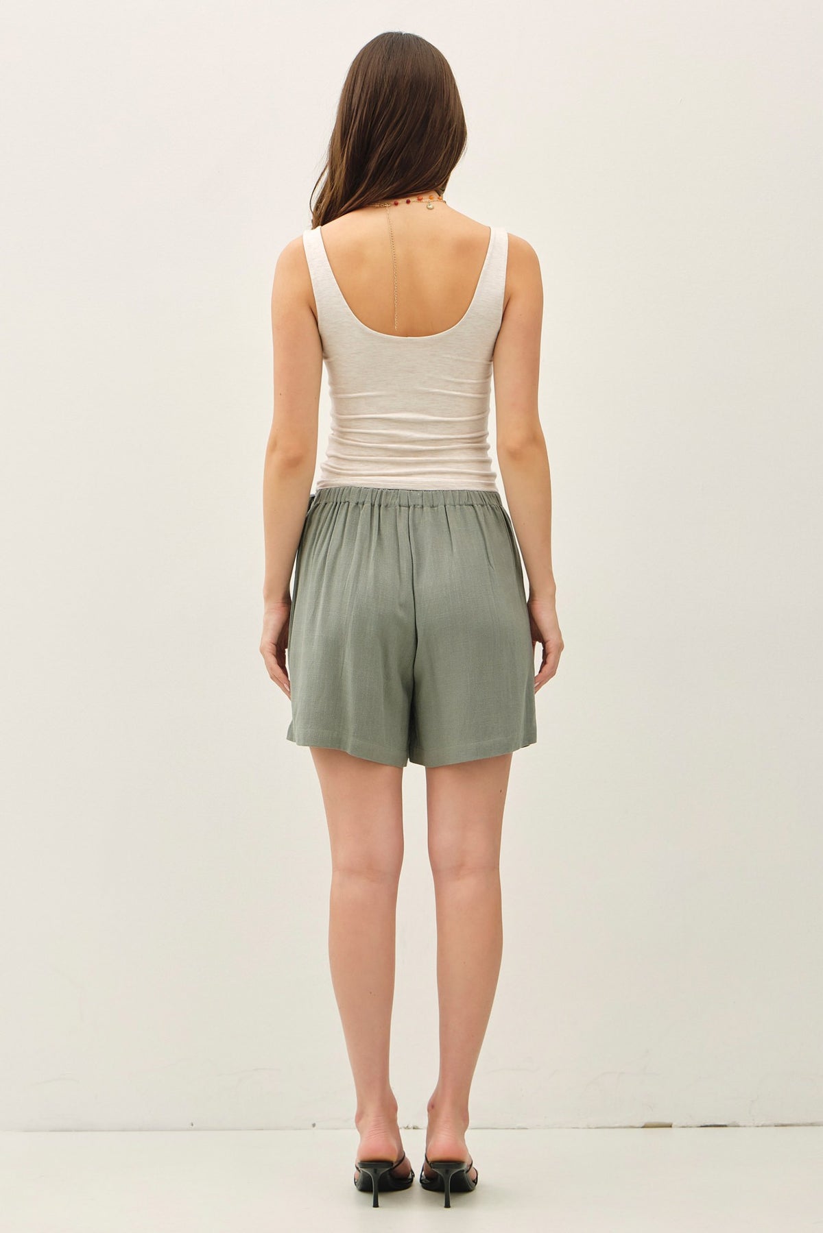 Linen Wrap Skort