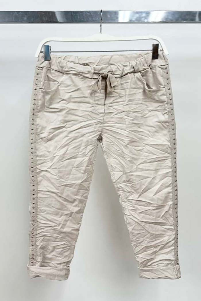 Italian Studded Stripe Joggers
