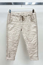 Italian Studded Stripe Joggers