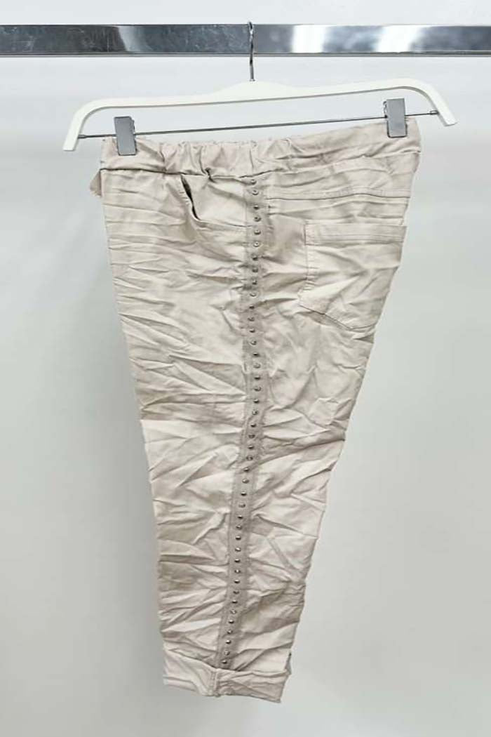 Italian Studded Stripe Joggers