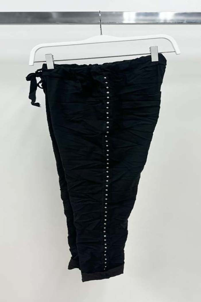 Italian Studded Stripe Joggers