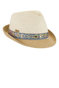Embroidered Band Fedora