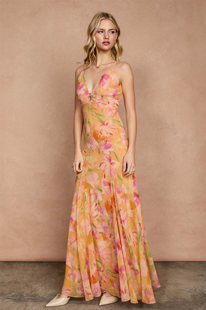 Island Blossom Maxi Dress