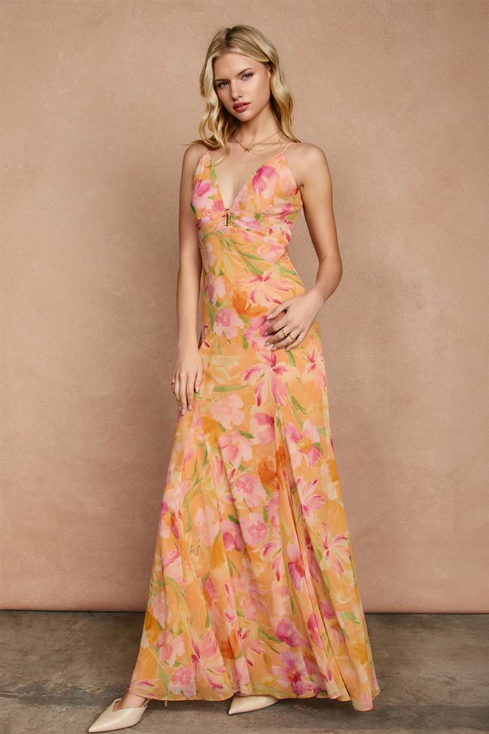 Island Blossom Maxi Dress