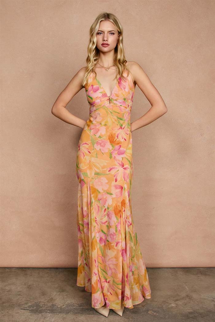 Island Blossom Maxi Dress
