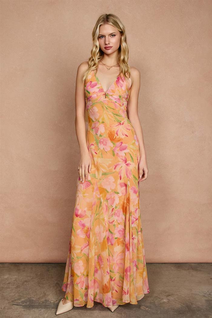 Island Blossom Maxi Dress