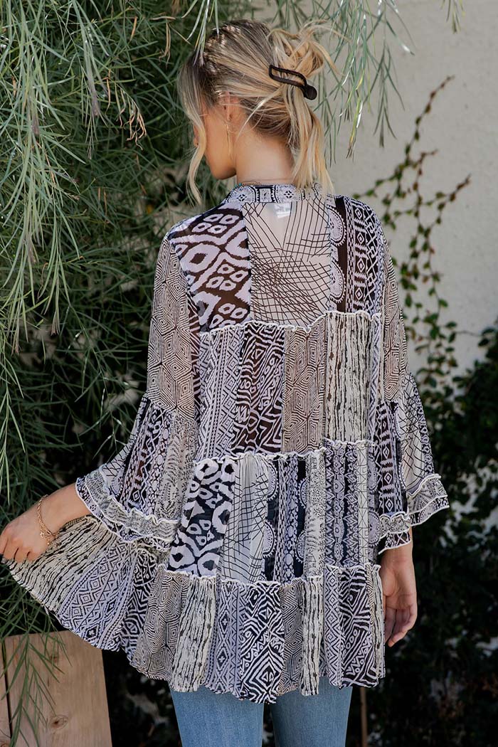 Boho Patchwork Tunic