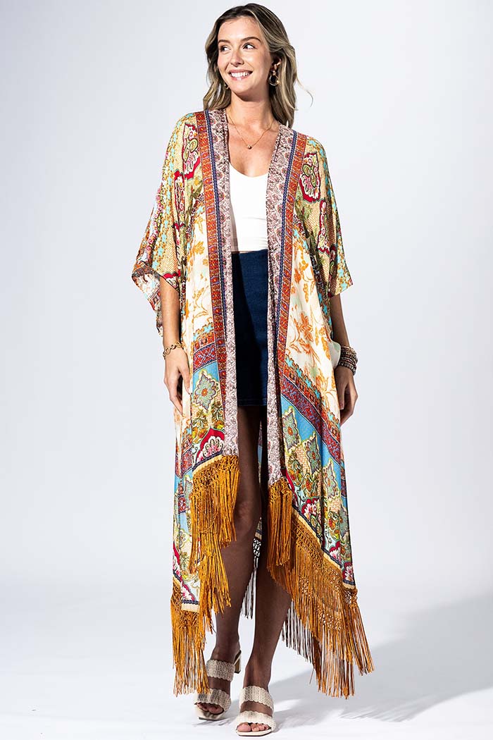 Cairo Fringe Kimono