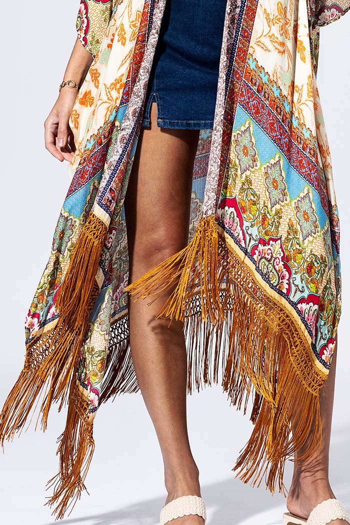 Cairo Fringe Kimono