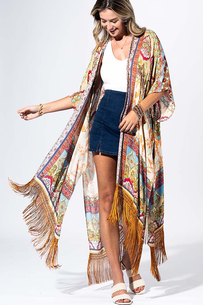 Cairo Fringe Kimono