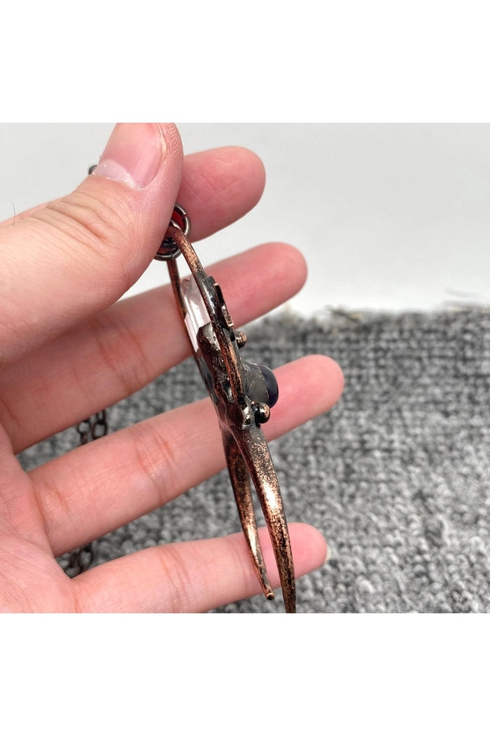 Celestial Crystal Moon Necklace