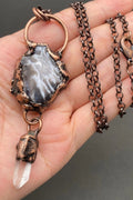Raw Stone Drop Necklace