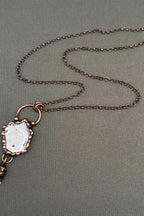 Raw Stone Drop Necklace