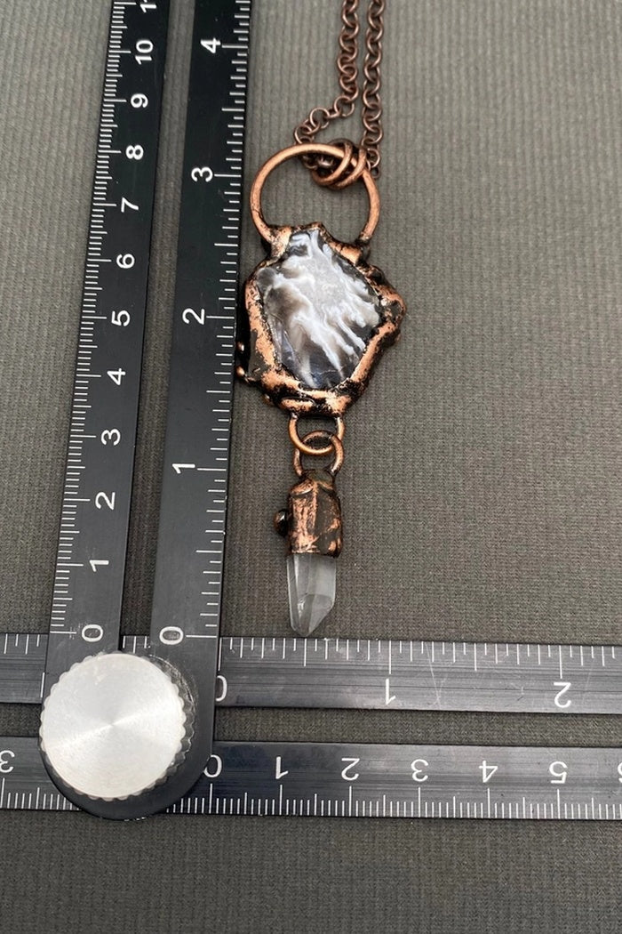 Raw Stone Drop Necklace