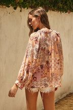 Autumn Leaves Boho Top