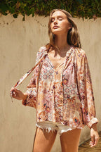 Autumn Leaves Boho Top