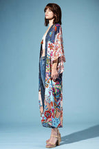 Petal Indigo Tapestry Kimono