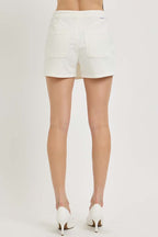 High Rise Button Down Skort