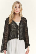Blush Crochet Cardigan
