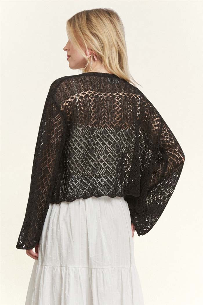 Blush Crochet Cardigan