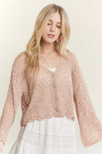 Blush Crochet Cardigan