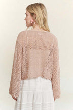 Blush Crochet Cardigan