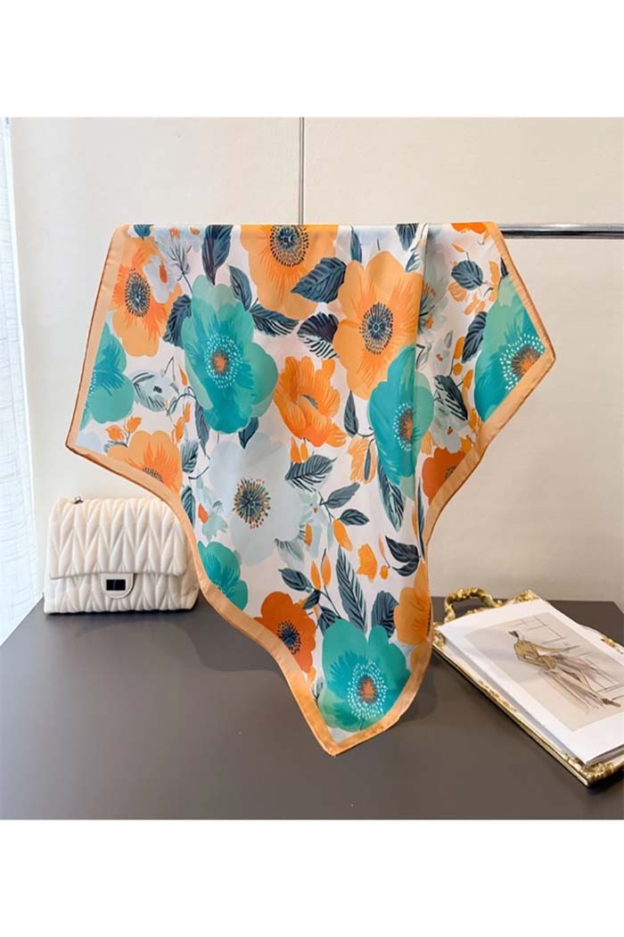 Botanical Bloom Square Scarf