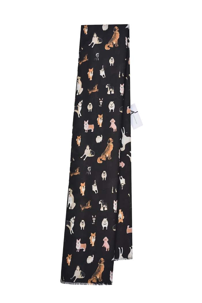 Playful Pup Print Scarf