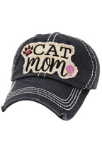 Cat Mom Vintage Ball Cap