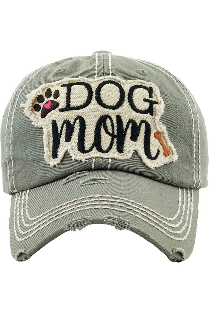 Dog Mom Vintage Ball Cap