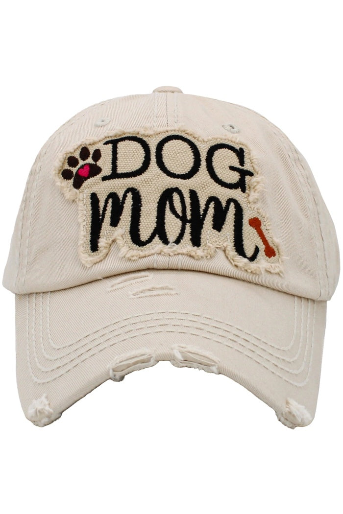 Dog Mom Vintage Ball Cap