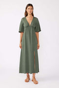 Olive Grace Slit Maxi