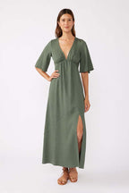 Olive Grace Slit Maxi