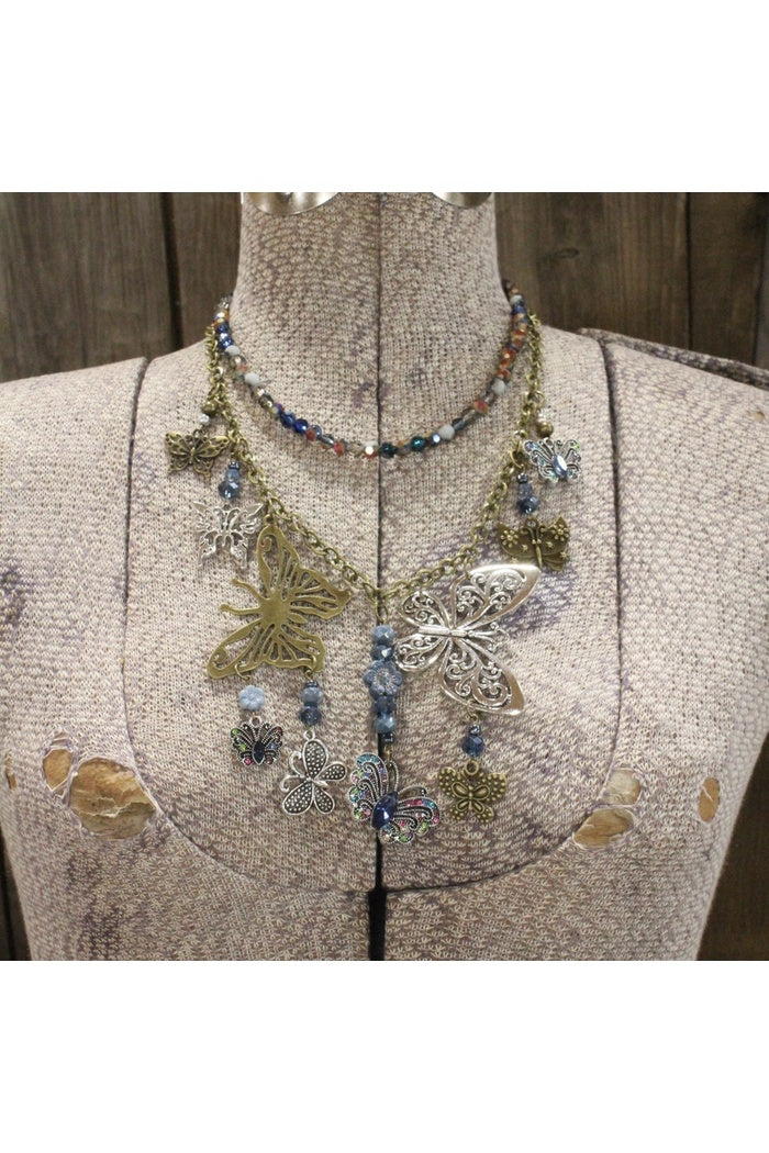 Flutter & Fly Charm Necklace