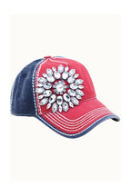 Sunflower Jeweled Two-Tone Cap