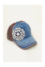Sunflower Jeweled Two-Tone Cap