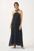 Halter O-Ring Maxi Dress