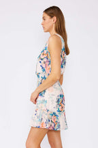 Floral Smocked Waist Mini Dress
