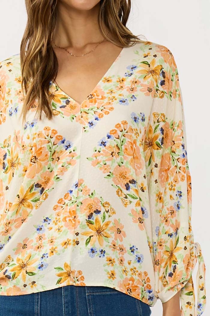 Soft Bloom Dolman Blouse