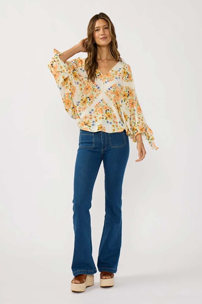 Soft Bloom Dolman Blouse