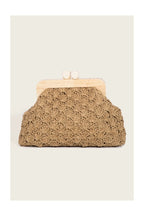 Straw Braided Clutch Bag