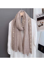 Embroidered Layer Scarf