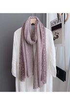 Embroidered Layer Scarf