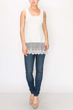 Lace Hem Layering Tank