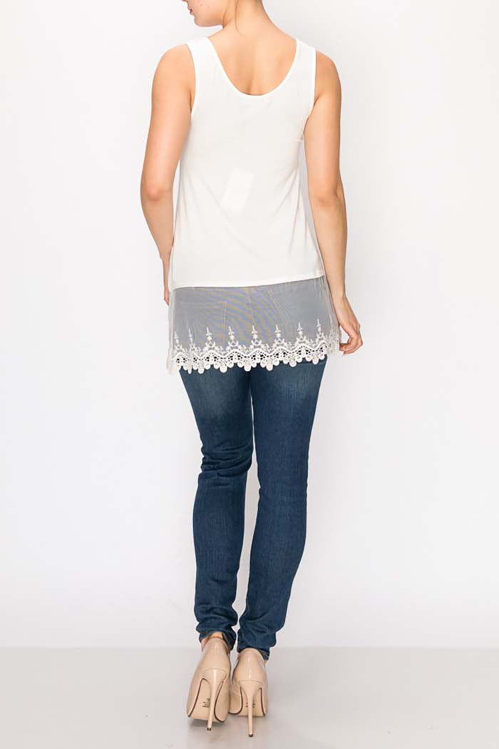 Lace Hem Layering Tank