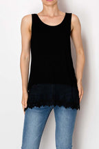 Lace Hem Layering Tank
